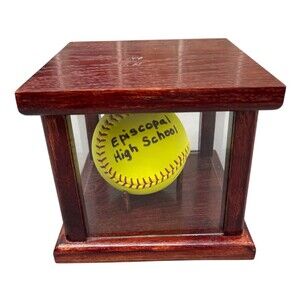 Wilson Leather Softball With Wooddisplay Case SPC Runner 2013  Champion Series